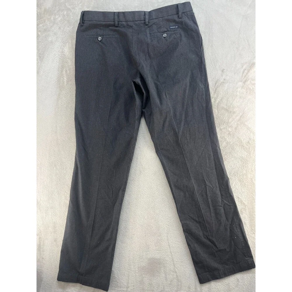 Dockers D3 Classic Fit Pants Men's 38x34 Gray Pleated D2 Preppy